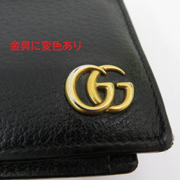Gucci GG Marmont Leather Coin Wallet Bifold Black - Picture 5 of 15